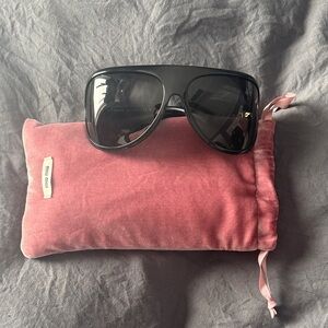 Miu Miu Glossy Black Sunglasses